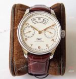 Swiss Grade 1 IWC Portuguese Annual Calendar ZF Cal.52850 Rose Gold Arabic Marker 44mm